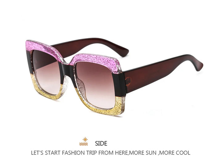 Retro Style Oversized Square Sunglasses
