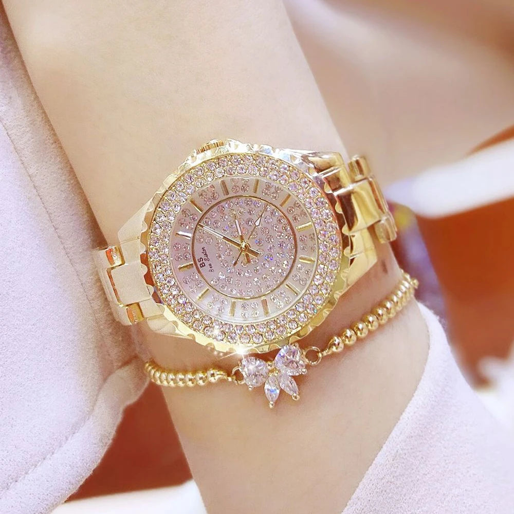 Diamond Quartz Wrist Watches
