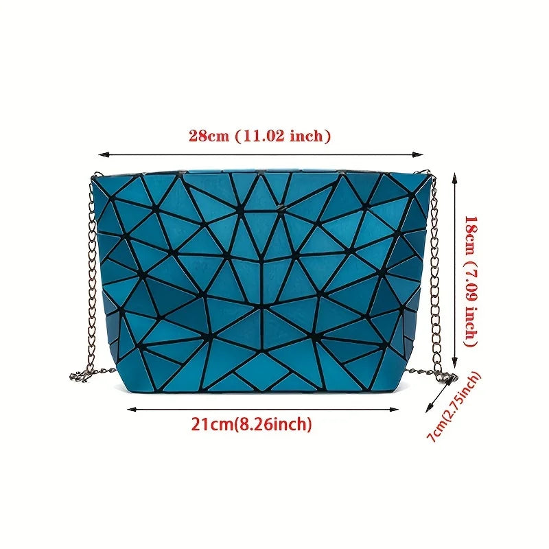 Laser Bag Geometric Chain Shoulder