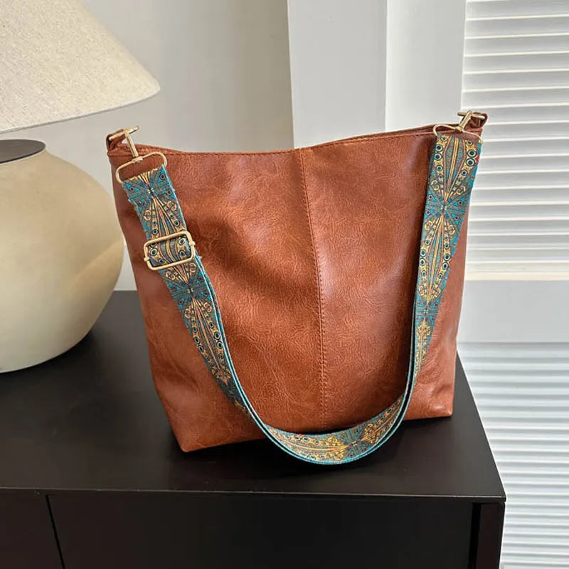 Geometric Strap Shoulder Bag