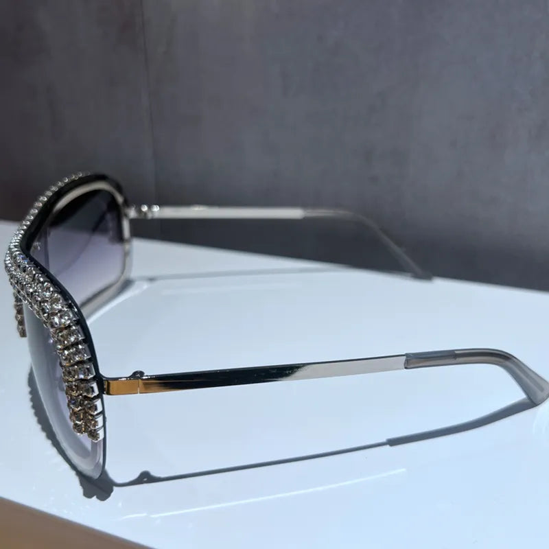 Metal Rimless Vintage Sun Glasses