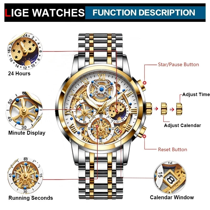 Creative Steel Bracelet Wrist Watches