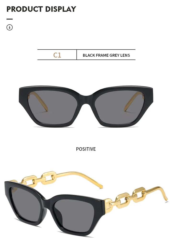 Unique Chain Cat Eye Sunglasses